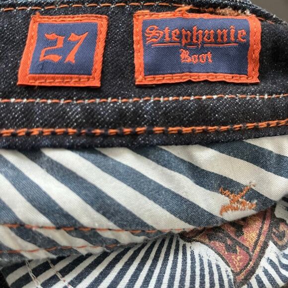 NWOT Rock Revival Women's Dark Wash Stephanie Boot Cut Jeans Size 27 - Picture 15 of 15